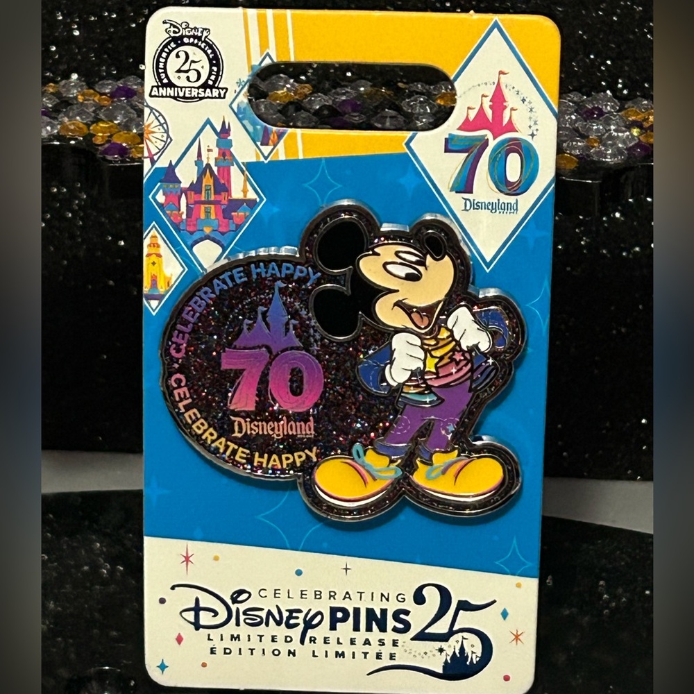 Disneyland 70th Anniversary Cast Member Exclusive Mickey Pin